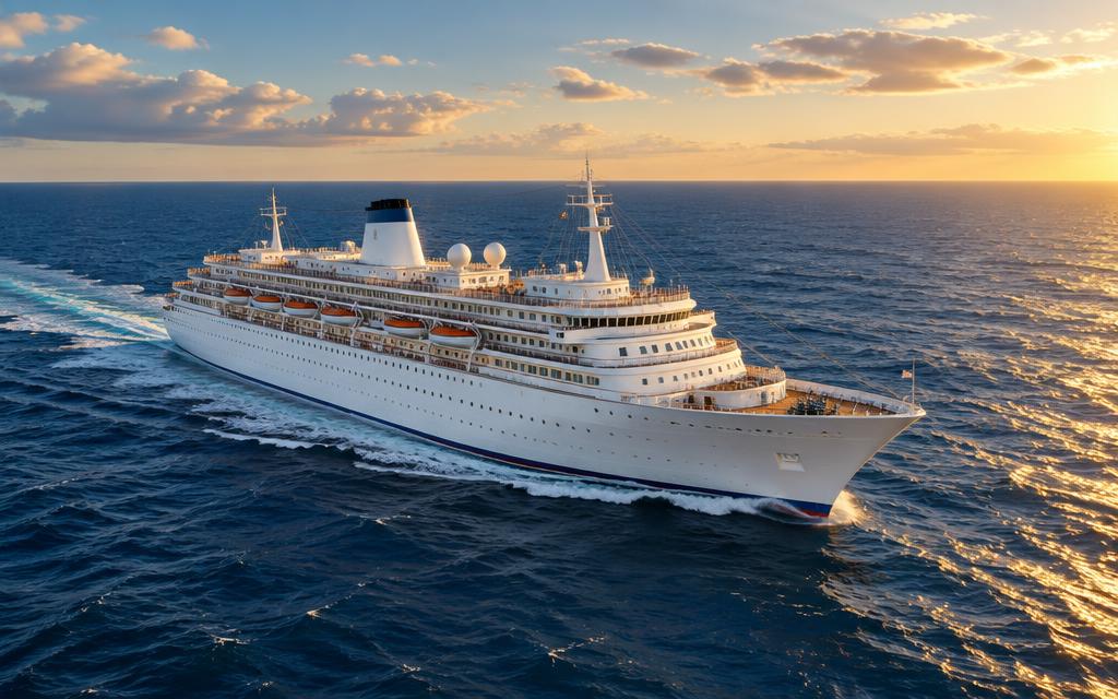 Illustrative cruise vessel for Transatlantic itineraries; not the assigned ship