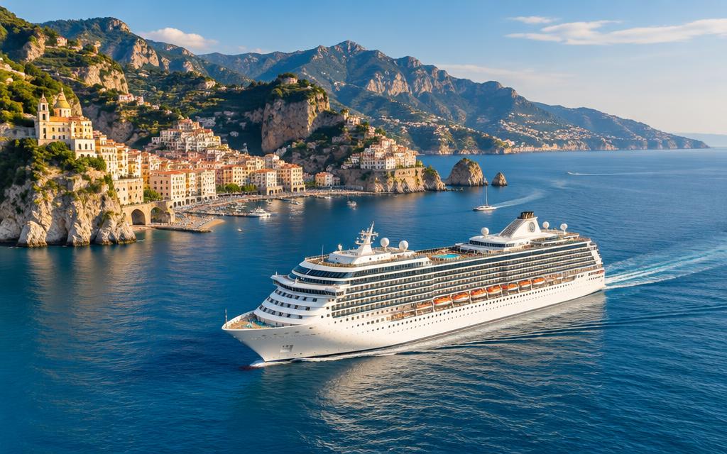 Illustrative cruise vessel for Mediterranean itineraries; not the assigned ship