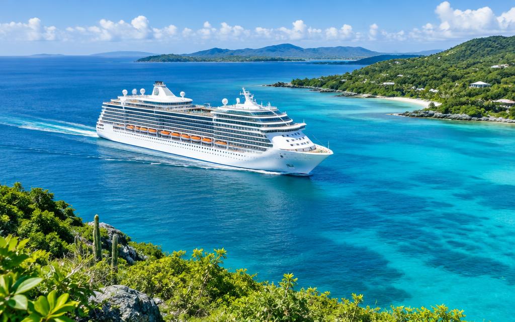 Illustrative cruise vessel for Caribbean itineraries; not the assigned ship